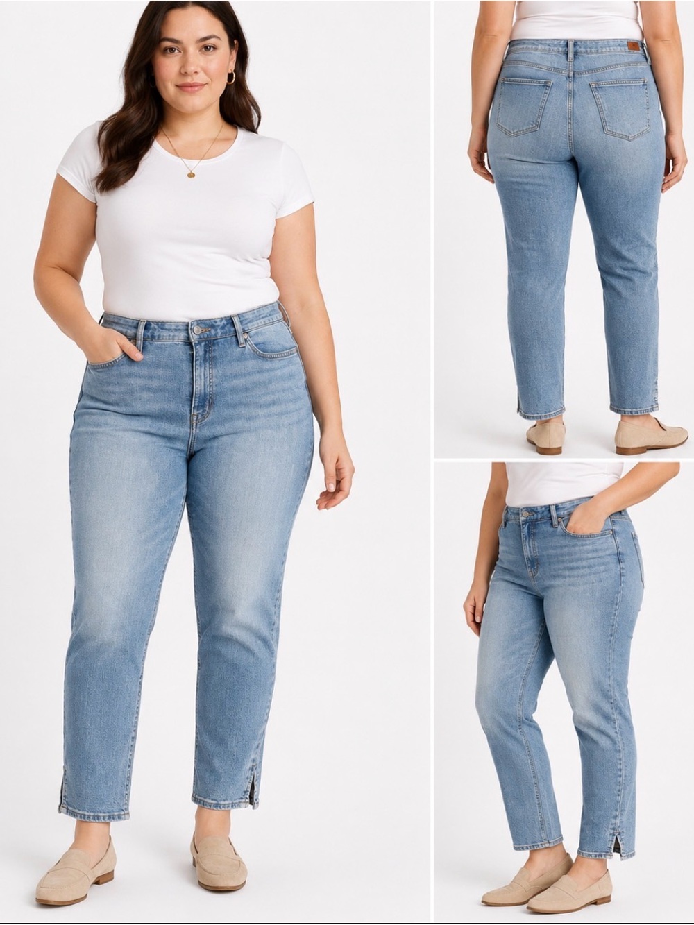Lauren Ralph Lauren Women’s Size 14 Light Wash Straight Leg Ankle Jeans